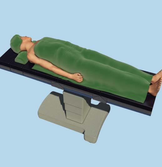 The head of the patient should be turned away from the operative side and may be supported with a head rest.