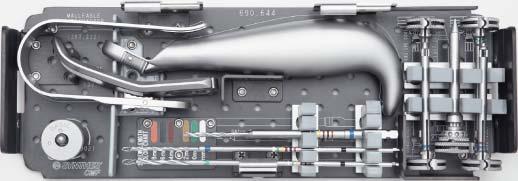 Basic Trocar Set (01.506.001) Insert Tray 690.644 Insert Tray for Basic Trocar System Instruments 03.506.004 1.5 mm/1.8 mm/2.4 mm Drill Guide 312.158 1.5 mm Threaded Drill Guide 312.172 1.5 mm/1.8 mm Insert Drill Guide 312.