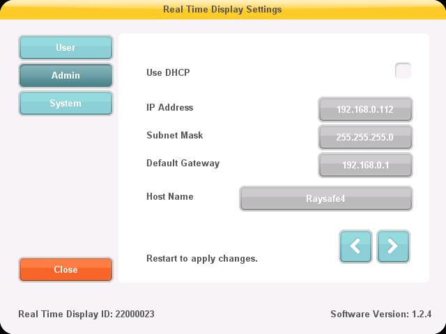 RaySafe i3 Service manual Configuration Figure 11. Admin settings 2/4: Reserved slots. The admin and system settings menu consists of several screens.