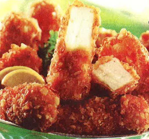 leave (0,3%), egg white powder (0,2%), phosphate (0,1%) 2106 90 98 Paneer Poppers, frozen Ingredients: cheese coated with bread crumbs Paneer is fresh cheese similar to curd, but final product has