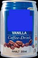 2202 90 99 Coffee-Drink: Ingredients: water, sugar, skim milk powder (2%), whole milk powder (3,7%), coffee-extract (0,6%, 6,0 g/l), vanilla extract, E473, E475, E322, E407, increased caffeine