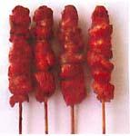1602 Tandoori-Yakitori- Skewer Ingredients: meat marinated in yoghurt, milk, salt, spices, olive oil, then roasted, charcoal grilled and frozen Composite product, subject to BIP checks, meat and fish