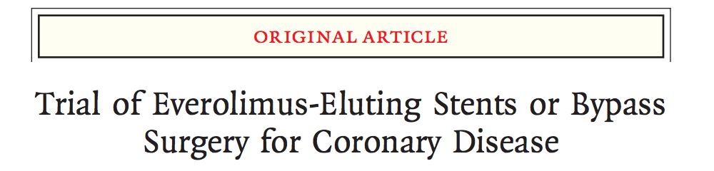 The latest randomized trials suggests CABG still superior to EES for MVD..but some limits 1776 pts planned. 27 centers. Asia. RCT EES vs CABG -- SJ Park et al. NEJM 2015 March.