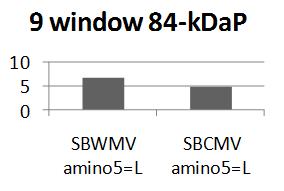 In all 3 windows, both viruses showed the highest frequency in Thiamine. Especially, in 9-window and 17-window analysis, and presented same frequency in Thiamine.