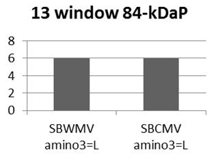 17-window CRP amino sequence of and Fig. 8 is the analysis of CRP (Cysteine Rich Protein) of both viruses under 17 windows.