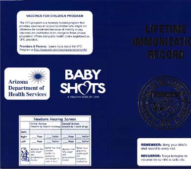 Get picture of back of immunization record Case study Newborn seen in the office for the first visit.