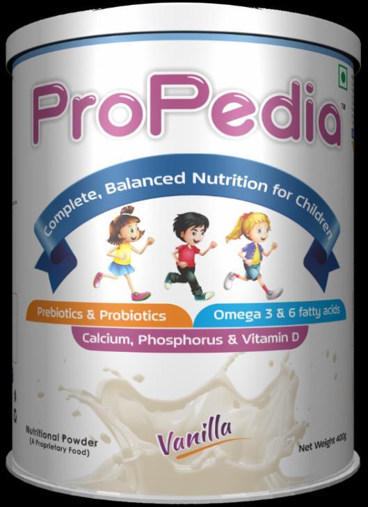 Pediatric Nutrition Growth Nutrients,Immunonutrients, Essential Micronutrients Healthy fat profile rich in MUFA PDCAAS