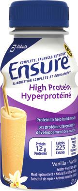 ENSURE HIGH PROTEIN Complete, balanced nutrition Protein to help build muscle INDICATIONS FOR USE Ensure High Protein is complete, balanced nutrition.