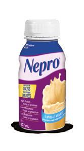 NEPRO Specialized liquid formula For patients with renal failure requiring dialysis who may benefit from a low carbohydrate content INDICATIONS FOR USE Nepro is a nutritionally complete liquid