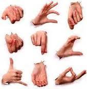convey certain moods and feelings. People can communicate their feelings and ideas through movement of their hands.