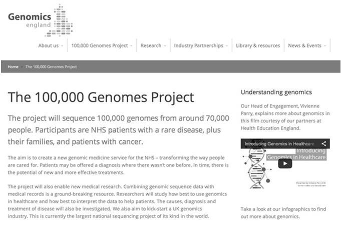Precision Medicine Initiative Integration of Genetic/Genomic Counseling The UK announced the 100,000 Genomes Project in 2013 Genetic counseling has integral role Informed consent and specimen