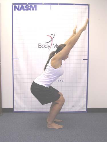 Upper Body: Arms Fall Forward Normal Abnormal Arms Fall Forward: A line bisecting the torso and head should be noted.