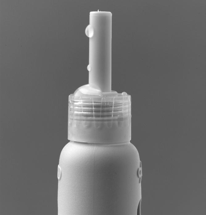 Do not push the dosing button in until you are ready to self-inject the PegIntron dose. Figure 6a Figure 5a b.