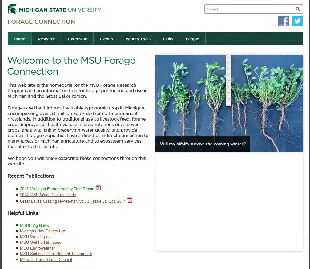 Kim Cassida MSU Forage Connection, www.forage.