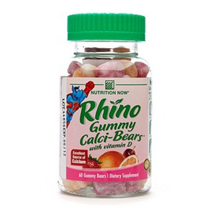 Calcium Supplements Rhino Kids Gummy Calci-Bears with Vitamin D L