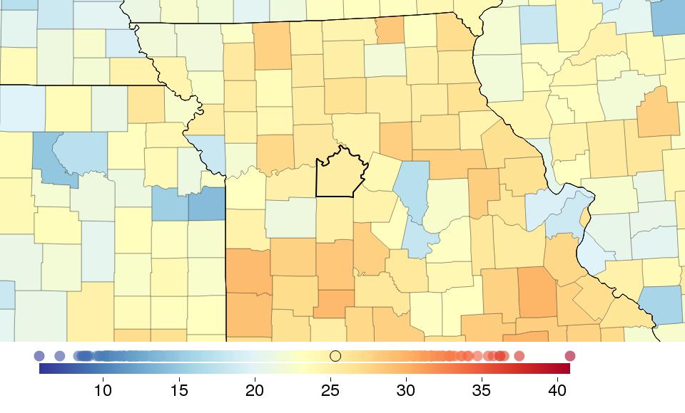 FINDINGS: SMOKING Sex Saline County Missouri National National rank