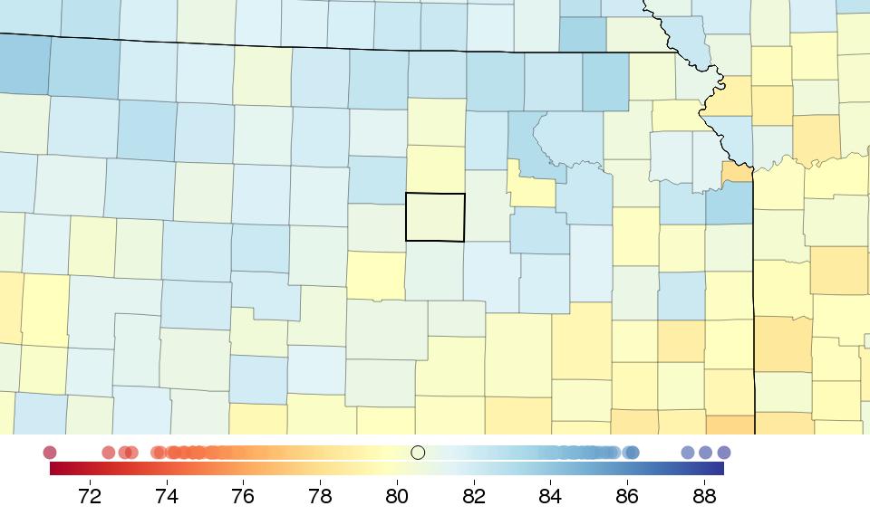 COUNTY PROFILE: Saline County, Kansas US COUNTY PERFORMANCE The Institute for Health Metrics and Evaluation (IHME) at the University of Washington analyzed the performance
