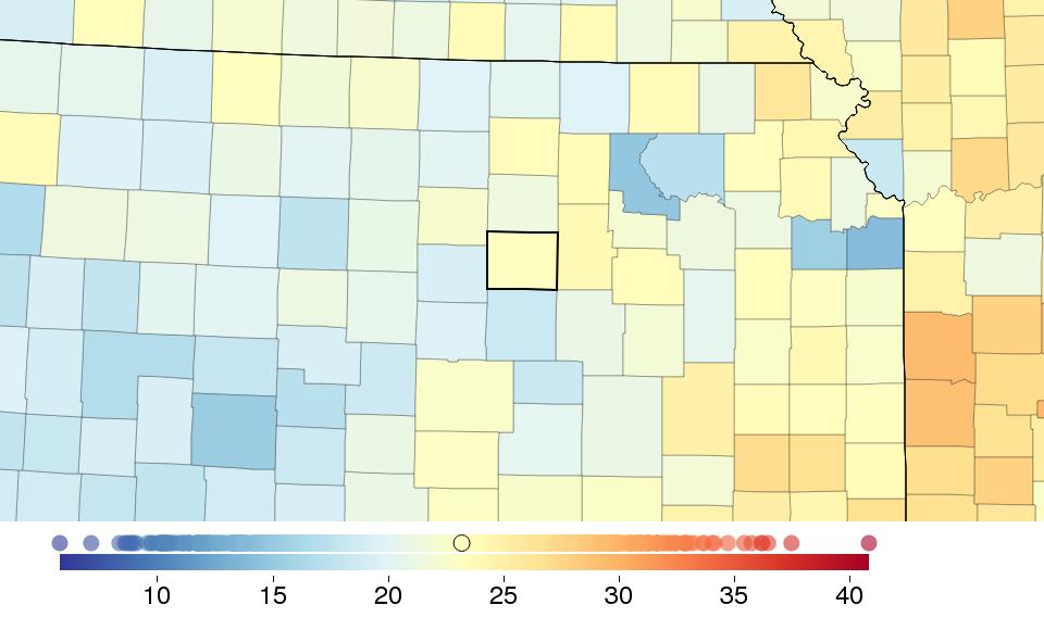 FINDINGS: SMOKING Sex Saline County Kansas National National rank %