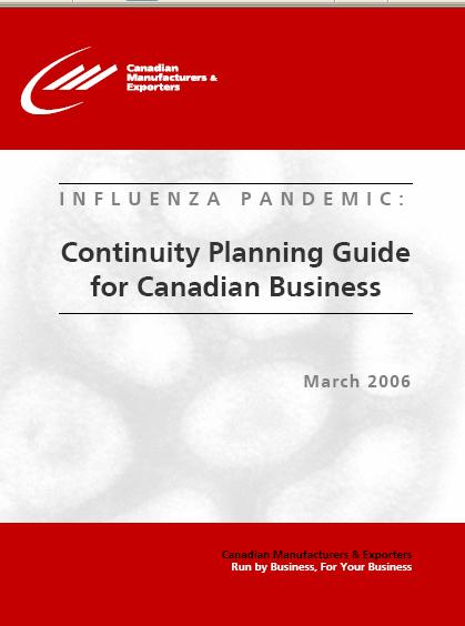 Business Continuity Plans Canadian Manufacturers and Exporters