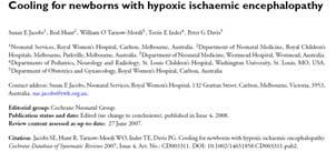 Pediatric hypoxic ischemic encephalopathy Infants with moderate or severe hypoxic ischemic encephalopathy could