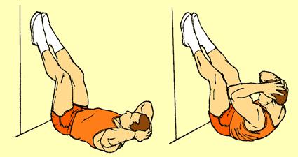 2) Bend to the Opposite Foot Obliques and Lower Back Stand erect, feet 16" apart. Grasp dumbbell with left hand, palm in.