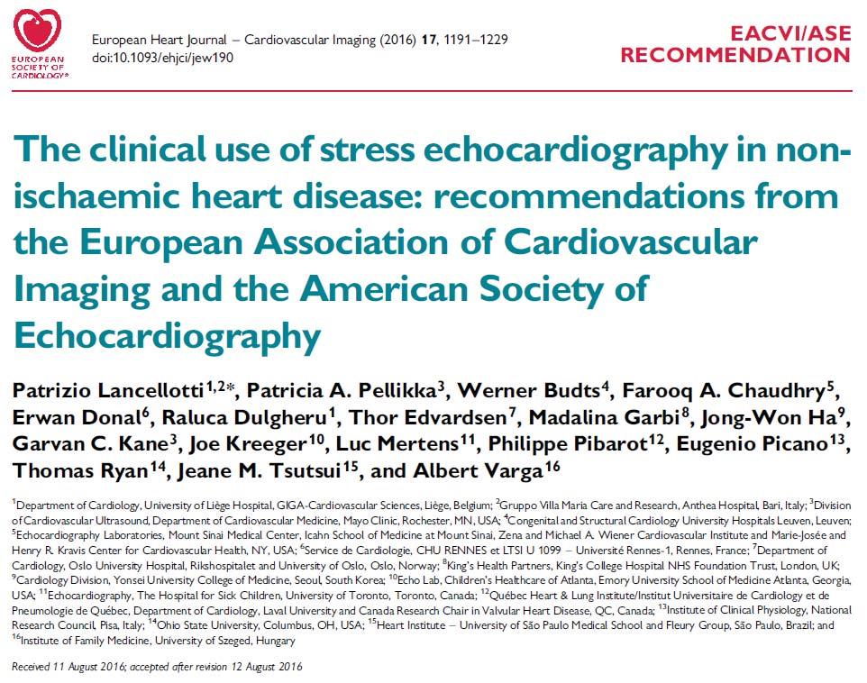 Role of Stress Echo in Valvular Heart Disease Satoshi