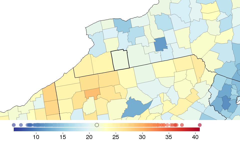FINDINGS: SMOKING Sex Allegany County New York National National rank