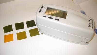 Calibration procedure for radiochromic film Each piece of gafchromic is read with the reflection densitometer (typical results are reported in the table) Air kerma vs.