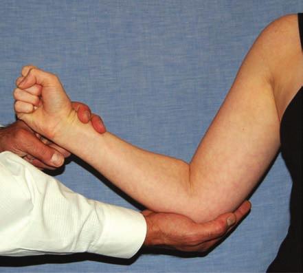 2. ELBOW 55 Brachioradialis (Radial Nerve) The patient is asked to flex the elbow to 90 with the wrist in neutral and to maintain that position.