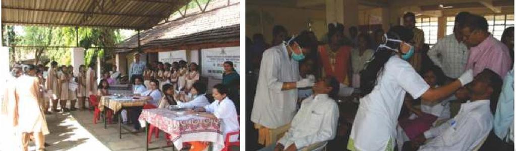 Dental Camps: Bharati Vidyapeeth Deemed University Dental College and