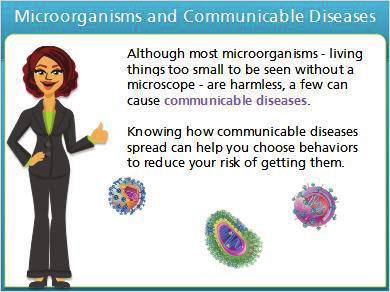 develop skills and strategies to help prevent the spread of communicable diseases. 1.