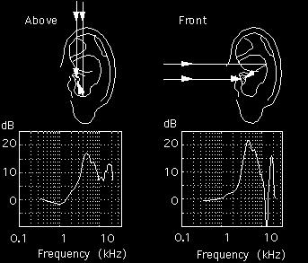Monaural cues Spectral features formed by constructive and destructive interference of direct sound and delayed reflections Shoulder reflections