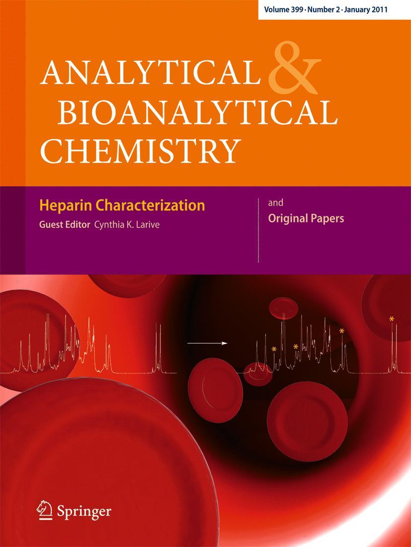 Bioanalytical Chemistry ISSN 1618-64 Volume 399 Number