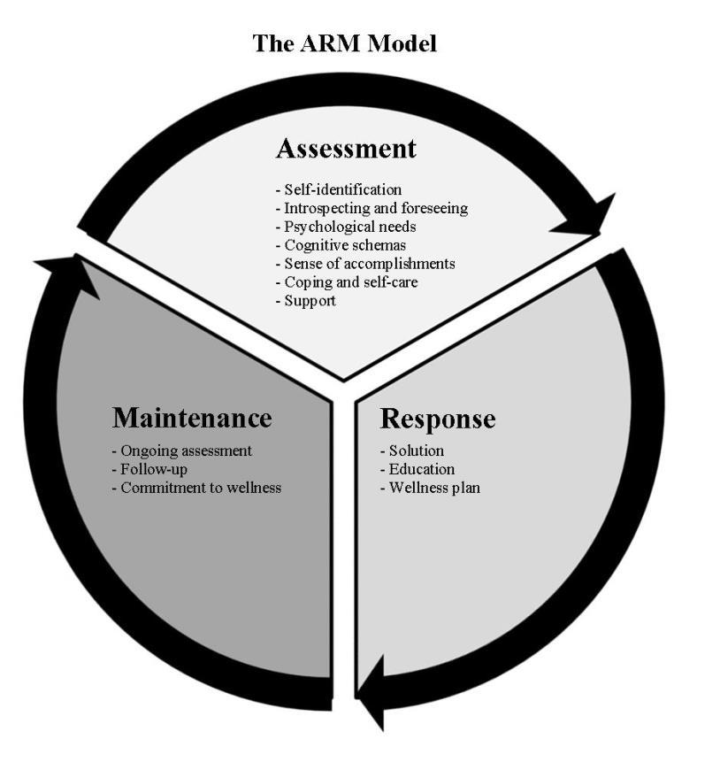 THE ARM MODEL FOR WELLNESS OF CE STUDENTS 6 Figure 1. The content and process when using the ARM model.