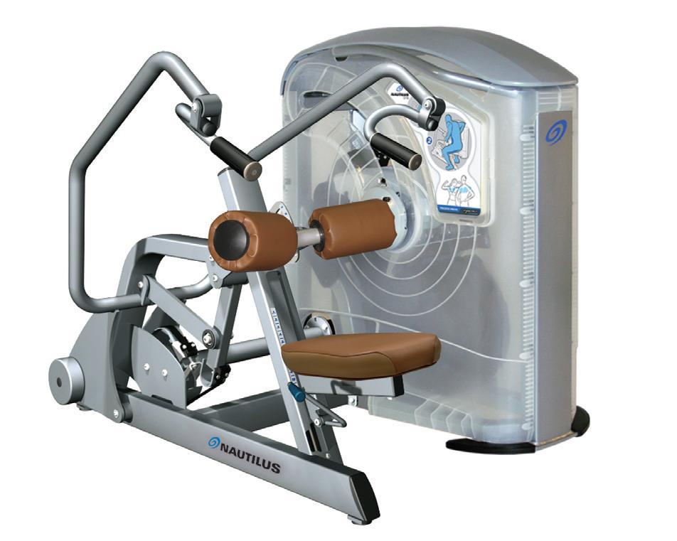 Triceps Press The Nautilus Triceps Press machine targets the upper body pushing muscles namely the triceps, pectoralis major, and anterior deltoids.