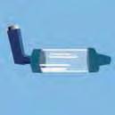 Areochamber standard size (small volume) 1. Remove caps from inhaler and spacer. Shake inhaler and insert in back of spacer.