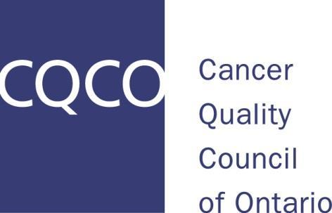 Cancer System Quality Index 2017 13 th Annual Launch Event