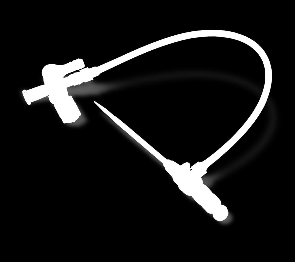 Product consists of a luer fit hub, a hemostasis valve, and side arm tubing with a stopcock.