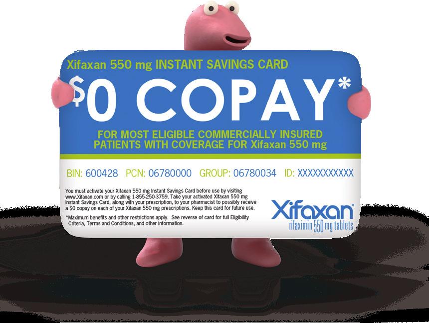 Instant Savings Card available TM Most eligible, commercially insured patients with coverage for 550 mg may pay $0. Applies to initial fills and refills. Activation is required.