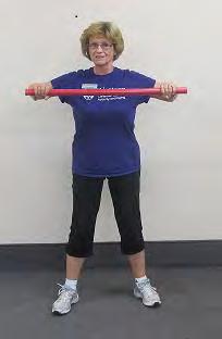 armpit/chest height Can continue with over head