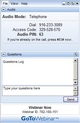 Submit your text question using the Questions pane Note: A