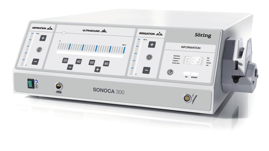 From selective bone removal and establishing secure access to remodeling of the spinal canal or the removal of spinal tumors, the SONOCA 300 supports the daily work of neurosurgeons.