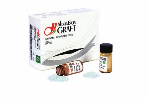 Alpha-Bio's GRAFT Synthetic, Resorbable Bone features high osteoconductivity and high macroporosity, supporting osteogenic cell growth and regeneration of