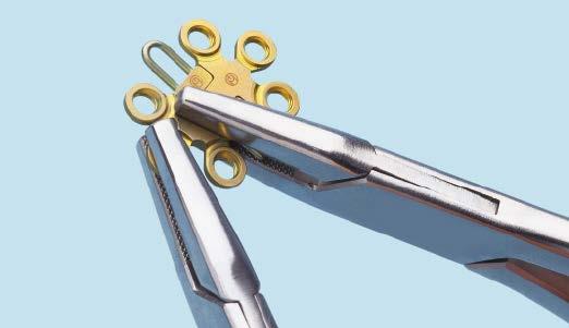 Precautions: If one plate is used in combination with stainless steel surgical wires, DePuy Synthes recommends using at least four wires for closure of a full sternotomy.