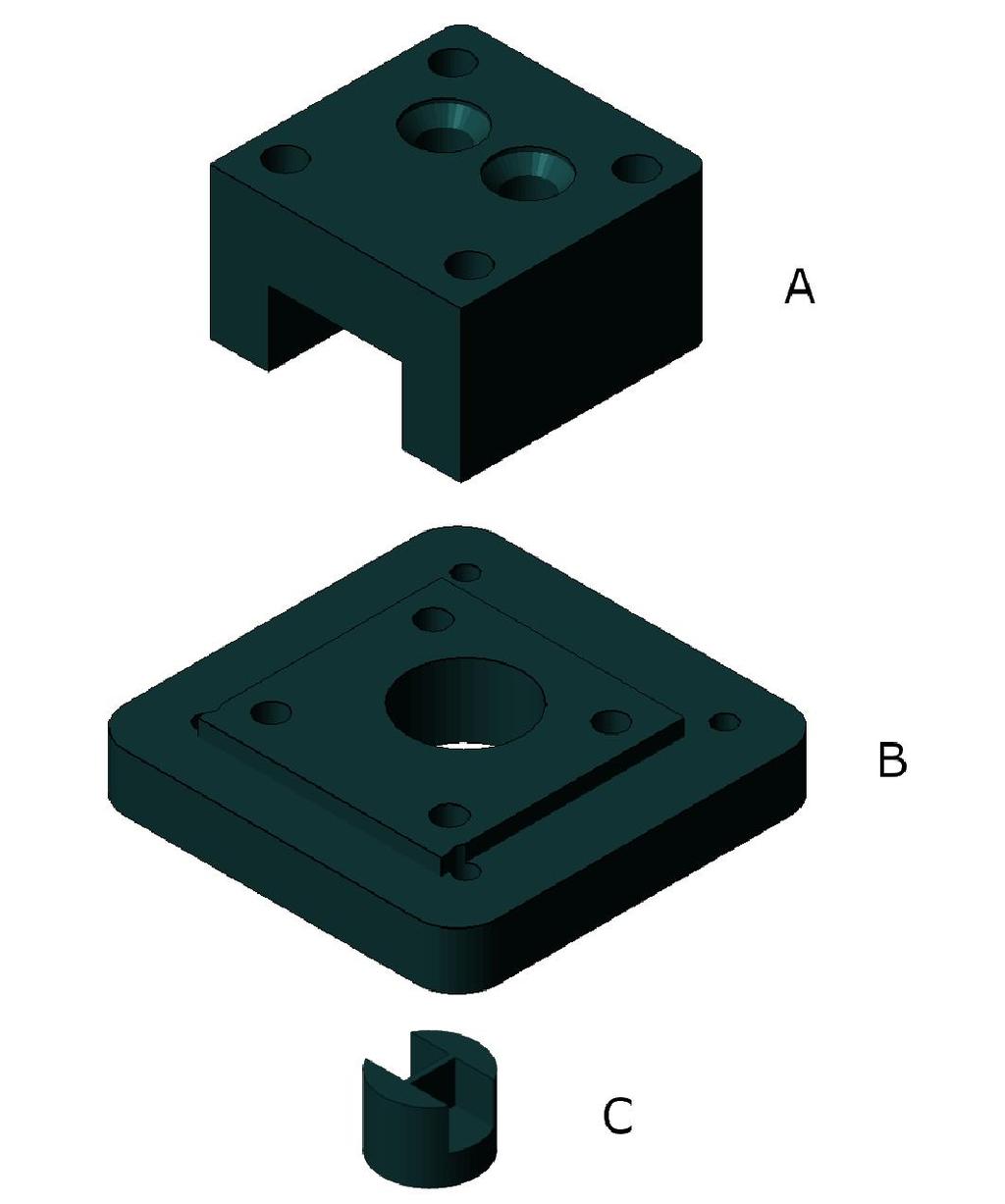 Fig. S2 Schematic illustration of the assembly of the measurement jig.