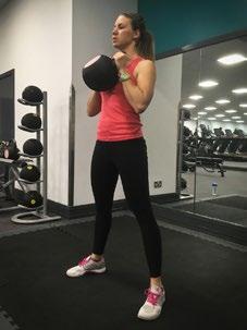 Squat down between your legs and go as low as you can whilst keeping your weight on your heels (don t come up