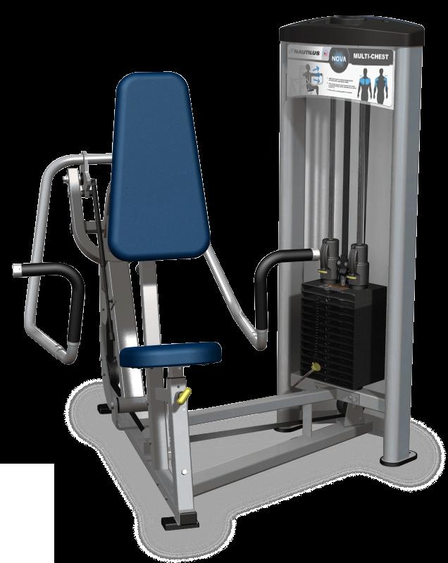 Multi-CHEST S8MCH The Vertical Chest with trailing-link movement arm provides a variable pectoral