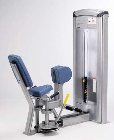 position 9 HIP ADDUCTION Optimized movement specific cam creates a feel of force consistency throughout entire range of motion based on individual performance level Knee
