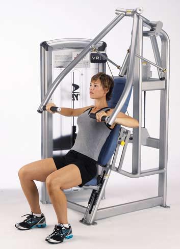 CHEST PRESS The optimized converging pattern provides an exceptional range of motion and maintains a consistent torque at the joint for highly effective training in all user levels The dependent,