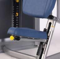 This results in easily accessible machines that are adjusted with little exertion or movement.